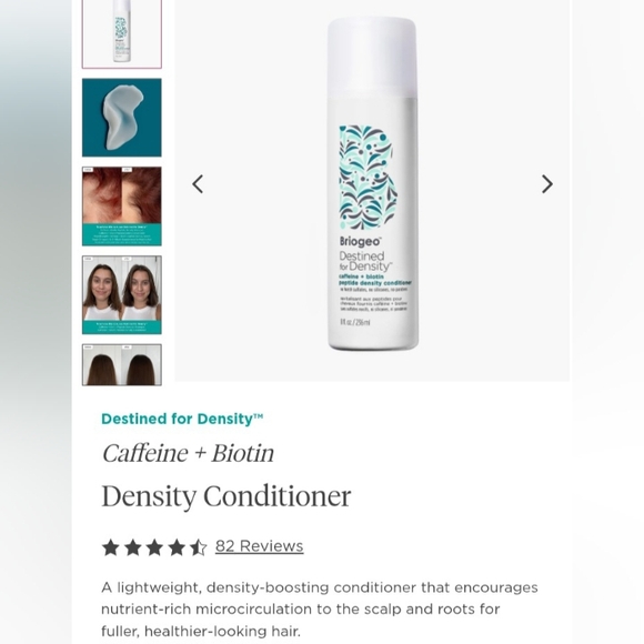 BRIOGEO Destined For Density Peptide Caffeine + Bio tin Density Conditioner - Picture 2 of 9